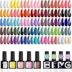 36 colours semi - permanent nail polish set of 41 u v semi - permanent gel polish with base top coat ...