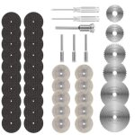 36 disques mini diamantés à tronçonner disques de coupe pour dremel avec mandrins sc et tournevis pour ... 36 disques mini diamantés à tronçonner disques de coupe pour dremel avec mandrins sc et tournevis pour ...
