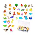 36 pices magnet frigo enfant animaux aimants aimant enfant aimant de rfrigrateur jouets ducatifs ...