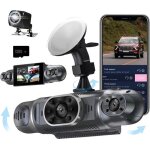 360� dashcam voitureavec 4 x cam�ra 1080p avant et arri�re gauche droitecamera embarqu�e voiture de bord ...