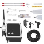36psi kit arographe avec compresseur dair ensemble arographe double action avec buses de 02 03 et 05 ...