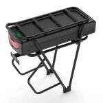 48v 31. 2ah 1498wh batterie de porte - bagages arri�re pour v�lo �lectrique 50a bms chargeur 4a