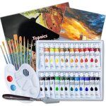 Kit peinture acrylique - ethnics origins - 24 tubes 12ml - non toxique - pour enfants et adultes - 37 ...