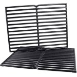 38cm x 28. 6cm barbecue grille de cuisson en fonte pour weber spirit e200 / 210 s200 / 210 (avec boutons ...