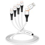 3a / 1. 2m multi 6 en 1 câble chargeur de téléphone usb a / usb - c vers 2 ip / micro usb / type - c ... 3a / 1. 2m multi 6 en 1 câble chargeur de téléphone usb a / usb - c vers 2 ip / micro usb / type - c ...