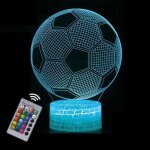 3d lampe ballon de foot nuit lumire 9 couleurs changement usb power comme dcoration football veilleuse ...