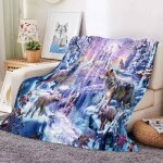 3d loup plaid couverture polaire en flanelle couverture de canap jet de lit animal imprim couverture ...