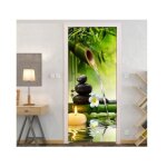 3d sticker de porte zen photo mural trompe l&apos oeil effect stickers muraux pvc impermable papier ...