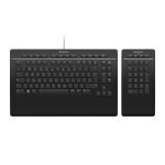 Clavier - 3dconnexion - pro avec numpad - usb + rf wireless + bluetooth - qwertz - noir Clavier - 3dconnexion - pro avec numpad - usb + rf wireless + bluetooth - qwertz - noir