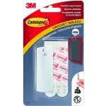 3m command crochet adhsif - mtal - blanc