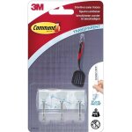 Crochet - 3m command - petit modèle - pointe en métal - poids max 225g - transparent Crochet - 3m command - petit modèle - pointe en métal - poids max 225g - transparent