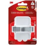 3m - crochet adh�sif - coinceur balai - supporte 18 kg - blanc - lot de 1