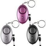 3pcs alarme personnelle alarme de scurit personnelle forte de 130 db avec alarme de scurit durgence ...