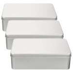 3pcs bote de botes en mtal vide avec couverclebotes en acier inoxydable rcipient de stockage pour ...