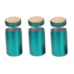3pcs bo�tes de stockage de th� r�cipients herm�tiques � fermeture herm�tique pour grains de noix de th� ...