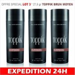 3pcs brun moyen - toppik - poudre de repousse pour cheveux brun fonc� applicateur kerbrian poudre de ...