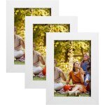 3pcs cadres photo 10x15 cm - cadre puzzle - encadrement tableau - cadres blancs pour photos images affiches ...