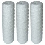 3pcs cartouches filtrantes bobin�es pour filtre � eau - filtration des s�diments jusqu?� 25microns - ...