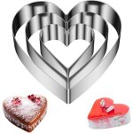 3pcs cercle a patisserie coeur en inoxcercle patisserie hauteur 4. 5 cm moule à gâteau diamètre 10 / ... 3pcs cercle a patisserie coeur en inoxcercle patisserie hauteur 4. 5 cm moule à gâteau diamètre 10 / ...