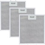 3pcs filtre graisse m�tallique 305x267mm pour hotte aspirante cuisine