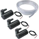 3pcs mini pompe submersible dc 3v 5v - micro pompe � eau brushless avec 3m tuyau transparent pour aquarium ...