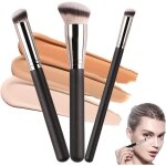 3pcs pinceau fond de teint pinceau anticernes pinceau de maquillage professionnel pour maquillage du ...