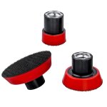 Plateau de pon�age m14 auto - agrippant 25 / 50 / 75 mm - lot de 3 pour meuleuse et perceuse