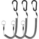 3pcs porte - cl�s spiral�s pour lext�rieurcordon �lastiquecordon de s�curit� r�tractablecorde de maintien ...