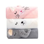 3pcs serviette de bain capuche bb cape de bain bb  capuche lot de 3 sortie de bain bb serviette ...