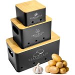3pices boite pomme de terre rangement pomme de terre oignon et ail cuisine rectangulaire