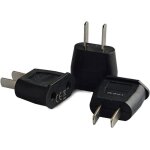 3x adaptateur de voyage eu europe fr prise vers usa amérique / us / chinejapon canadamexique adaptateur(noir) ... 3x adaptateur de voyage eu europe fr prise vers usa amérique / us / chinejapon canadamexique adaptateur(noir) ...