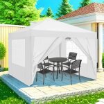 3x3m tonnelle pliante impermable tonnelle de jardin tente reception barnum pliant avec 4 ctsblanc
