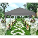 3x3m tonnelle pliante imperm�able tonnelle de jardin tente reception barnum pliant avec 4 c�t�s?gris
