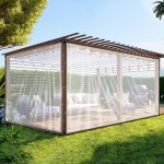 3x5m b�che transparente pour lext�rieur avec ?illets - imperm�able anti - d�chirure peut r�sister au ...
