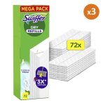 3x72 lingettes balai parfum febreze - swiffer