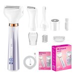 4 en 1 pilateur lectrique femme - rasoir sans fil pour femme visage jambes et aisselles - sans douleur ...