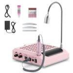 4 en 1 ponceuse  ongles lectrique 30000 tr / min aspirateur puissant 80 w lumire led rotative 6 w ...