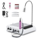 4 en 1 ponceuse  ongles lectrique 30000 tr / min aspirateur puissant 80 w lumire led rotative 6 w ...
