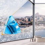 4 - 28 mm nettoyant pour vitres double face essuie - glace outil de brosse de nettoyage magn�tique r�glable ...