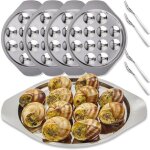 4 assiettes escargot 12 trous en acier inoxydable assiette � hu�tres service pour 4 personnes service ...