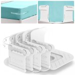 4 attaches draps blanc 18x18x9cm - pinces literie amovibles universel - fixation draps / matelas anti ...