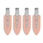 4 barrettes et pinces � cheveux roses pour femmes