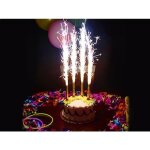 Bougies fontaine - dcoration de fte - lot de 4 - intrieur - anniversaire - design insolite