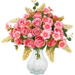 4 bouquets de fleurs artificielles dautomne bouquets de fausses roses dautomne pour centres de table ...