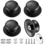 4 boutons de couvercle universels en baklite - diamtre du trou 6 - 12 mm adapts aux couvercles de ...
