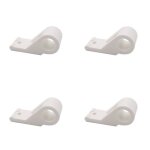 4 colliers déportés despagnolette composite blanc accessoire pour volet battant 4 colliers déportés despagnolette composite blanc accessoire pour volet battant