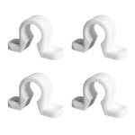 Lot de 4 colliers despagnolette en composite blanc pour volet battant
