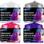 4 couleurs cire colorante cheveux couleur des cheveux cire hair color wax cire de teinture capillaire ...