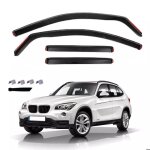 4 d�flecteurs de vent pluie dair noir fum� vitres lat�rales avant arri�re voiture compatible avec bmw ...