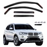 4 d�flecteurs de vent pluie dair noir fum� vitres lat�rales avant arri�re voiture compatible avec bmw ...